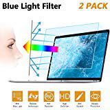 2PC 15.6 in Anti Blue Light Laptop Screen Protector, Anti Glare Filter Film Eye Protection Blue Light Blocking Screen Protector for 15.6" Display 16:9