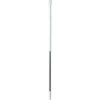 Vikan 29375 59" Aluminum Handle with Threaded Tip, 1-7/32" Diameter, White
