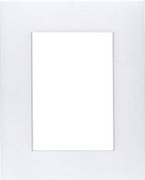 Pack of (2) 18x24 Acid Free White Core Picture Mats Cut for 13x19 Pictures in White