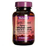 Bluebonnet Nutrition Chewable Methylcobalamin B12 5,000 mcg, Raspberry 60 Tabs