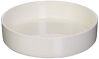 Sammons Preston High-Sided Dish, White, Durable Melamine Plastic Plate has 7.75" Diameter & 1.75" High Sides, Can Serve as Bowl or Scooping Aid, Independent Eating Tool for the Elderly, & Disabled