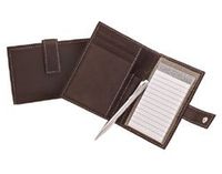 Libelle Leather Brown Tab Note Taker Accessory - LB-746BRWN