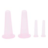 Guoshang Silicone Massage Cupping Set Eye and Face Vacuum Massage Cup Kit Silicone Facial Cupping Therapy Set(4 PCS)