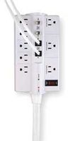 Datacom Surge Protector, 8 Outlet, White