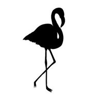 Elegant Flamingo Vinyl Decal Sticker (Black)