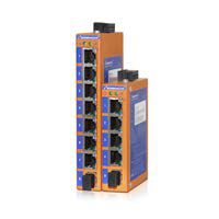 HENRICH 8 Copper Ports Industrial Ethernet Switch, Unmanaged, Wide Temperature (-10-60C), Redundant Power Inputs, Class 1 Div 2 Certified - Worlds Smallest 8 Port Industrial Switch