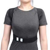 Yunhany Direct 5Sizes Black Women Men Back Lumbar Shoulder Corrector Poor Posture Correction Support Belt (Size : 02(Black M))