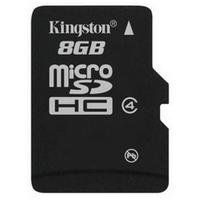 Kingston 8GB Class 4 MicroSDHC Card Flash Memory with SD Adapter SDC4/8GB