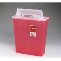 Kendall Sharps Container, Red, 3 Gallons, 10/Cs