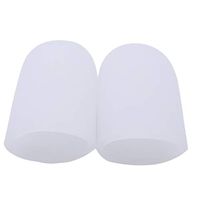 YouCY 2Pcs Thumb Protector Toe Protector Fingertips Protector Finger Protection Foot Blister Protect Feet Foot Pain Relief Foot Care Foot Care,White Regular (for Thumb)