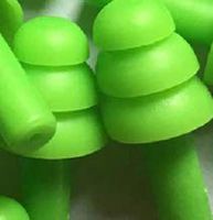 Silicone Earplugs 6Pairs Box-Packed Comfort earplugs Noise Reduction Silicone Soft Ear Plugs Swimming Silicone Earplugs Protective for Sleep (Green)