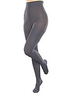 Ease Opaque Women's Support Pantyhose - Moderate (20-30mmHg) Graduated Compression Hosiery (Coal, Small Short)