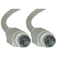 PS/2 Male Cable, 6 ft, MiniDin6 Male, 6 Conductor, Straight