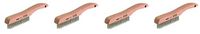 Osborn International 83008SP Economy Shoe Handle Stainless Steel Wire Scratch Brush, 0.012" Fill Diameter, 5-1/4" Brush Length, 1-1/16" Brush Width, 10" Overall Length (Fоur Расk, Original Version)