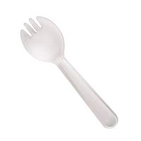 Yudesun Disposable Cutlery Plastic Spork - Reusable Sporks 2 in 1 Spoon Fork Combo Utensils Kitchen Tools Set for Birthday Party Camping Picnic 100 Pieces