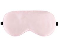 Luxspire Silk Eye Sleep Mask, Light Blocking Mask for Women Men, Soft Eye Cover Eyeshade Blindfold with Adjustable Strap for Sleeping, Travel, Ultimate Sleeping Aid - Pink
