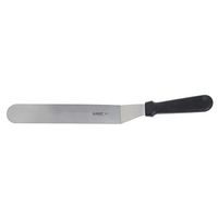 HUBERT Offset Spatula with Black Plastic Handle Stainless Steel - 12"L Blade