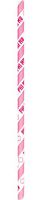 Creative Converting 24 Count Paper Straws, Phi Mu, Pink/White