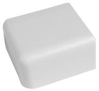 Wire Trak Raceway In a Roll and Accessories, WHITE (1125 Series 1-1/2" x 3/4", End Cap)