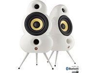 Podspeakers SmallPod Bluetooth White Wireless Active Speakers (Pair)