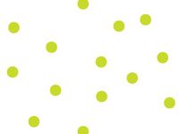 Pack Of 1, 40"X100' Large Leaf Dots Classic Print Cello Rolls 1.0 Mil Made In USA