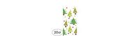 Christmas Tree Multicolored Plastic Party Bags, 20 Ct. | Supply