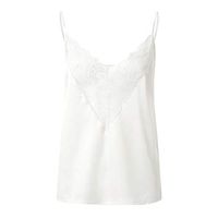 general3 Camisoles for Women Sexy Lace V Neck Sleeveless Patchwork Sling Tank Tops Tunic Blouse(White,XX-Large)