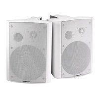 2-Way Active Wall Mount Speakers (Pair) - 20W - White [Personal Computers]
