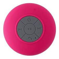 Generic Waterproof Wireless Bluetooth Stereo Shower Speaker, Ultra Portable Hands-Free Speakerphone (Pink)