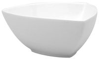 Yanco ML-509  9" Triangle Bowl, 48 oz Capacity, Porcelain, Super White, Pack of 12