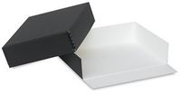 Lineco Museum Archival Drop-Front Storage Box, Acid-Free with Metal Edges, 11.5 X 18 X 3 inches, Black (733-2017)
