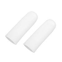 LIOOBO 2pcs Silicone Finger Protectors Covers Silicone Finger Sleeve Finger cots for hot Glue Wax adhesives Scrapbooking Sewing (Long Type 1.5 x 5cm)