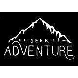 CCI Seek Adventure Wanderlust Decal Vinyl Sticker|Cars Trucks Vans Walls Laptop| White |7.5 x 4.5 in|CCI1321