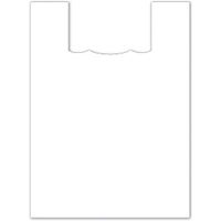 Plasticplace Medium Plastic Shopping Bags - White, 15x18, 1000/Case