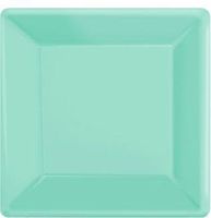 Square Paper Plates | 20ct (7 inch, Robin's Egg Blue)