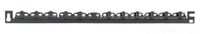 Panduit SRBWCY Strain Relief Bar with Adjustable Clips, Black