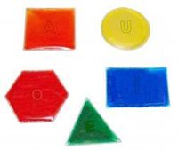 Hidden Letter Glitter Shapes - w/R.S.T.L.N. - 5 Each / Pack