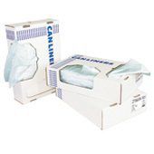 20-30 Gallon .9 Mil White Supertuf LLDPE Trash Bags 30" x 36"