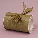 Krafty Klassics 1 Roll of Colored Matte Raffia Ribbon (1/4" x 100 Yds) (Kraft)