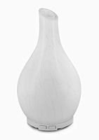 Essential Oil Diffuser,Ultrasonic Aroma Diffuser for Kids 120ml Handmade Glass Aromatherapy Oil Diffuser with 7 Colors LED Night Light Waterless Auto Shut-Off BPA-Free for Home,Office,Spa (White)