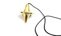 Jet UFO Gold Plated Pendulum Healing Dowsing A++ Metal Reiki Results Jet International Crystal Therapy Booklet Image is JUST A Reference