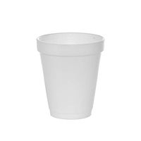 (500 Count) 6 oz White Foam Cups, Disposable Foam Drink Cups, To Go Coffee Cups, Insulated Foam Cups for Hot/Cold Drinks by Tezzorio