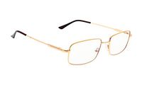Progressive Multifocus Reading Glasses Men UV Protection Filter Readers Large Memory Titanium Eyeglasses (Gold, 3.50)
