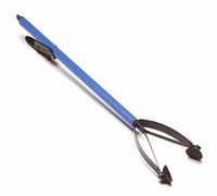 ArcMate Rainbow Reacher Ultra Lightweight, Plastic Economy Indoor Reacher Grabber, Suction Cup Finger Pickup Tool, 1lb. Capacity, Jaw Opens 4.25", 23", Blue (7214)