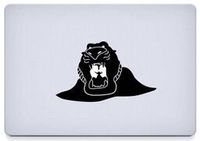 Cave of Wonders Aladdin Vinyl Decal Sticker Skin for MacBook Laptop in black.