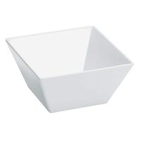 Cal-Mil SR261 Melamine Square Bowls, 8" Length x 8" Width x 5" Height, White (Pack of 3)