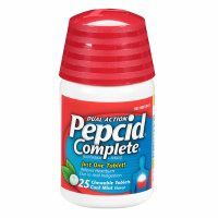 Pepcid Complete Acid Reducer + Antacid, Chewable Tablets, Cool Mint, 25 ea - 2pc