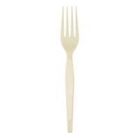 Dixie 7.13" Heavy-Weight Polystyrene Plastic Fork by GP PRO (Georgia-Pacific), Champagne, FH117, (Case of 1,000)