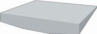 Alimed Sit Straight Basic Seat Insert - Grey Cover, 16" x 18" - Model 1250