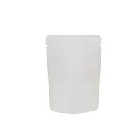 QQ Studio Open Top Kraft Mylar Heat Sealable Bags (100 Pack) (White Open Top, 2.4" x 3.4" (6cm x 8.8cm))